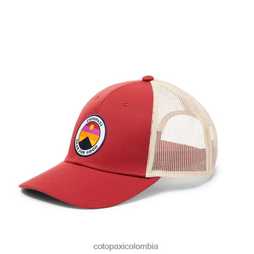 Cotopaxi gorra de camionero lado soleado unisexo grosella XN60D2183 accesorios