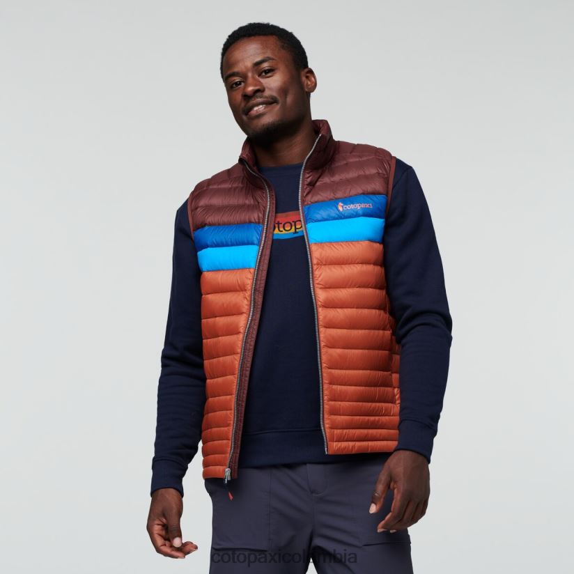 Cotopaxi chaleco de plumas fuego hombres castaña/especia XN60D2127 ropa