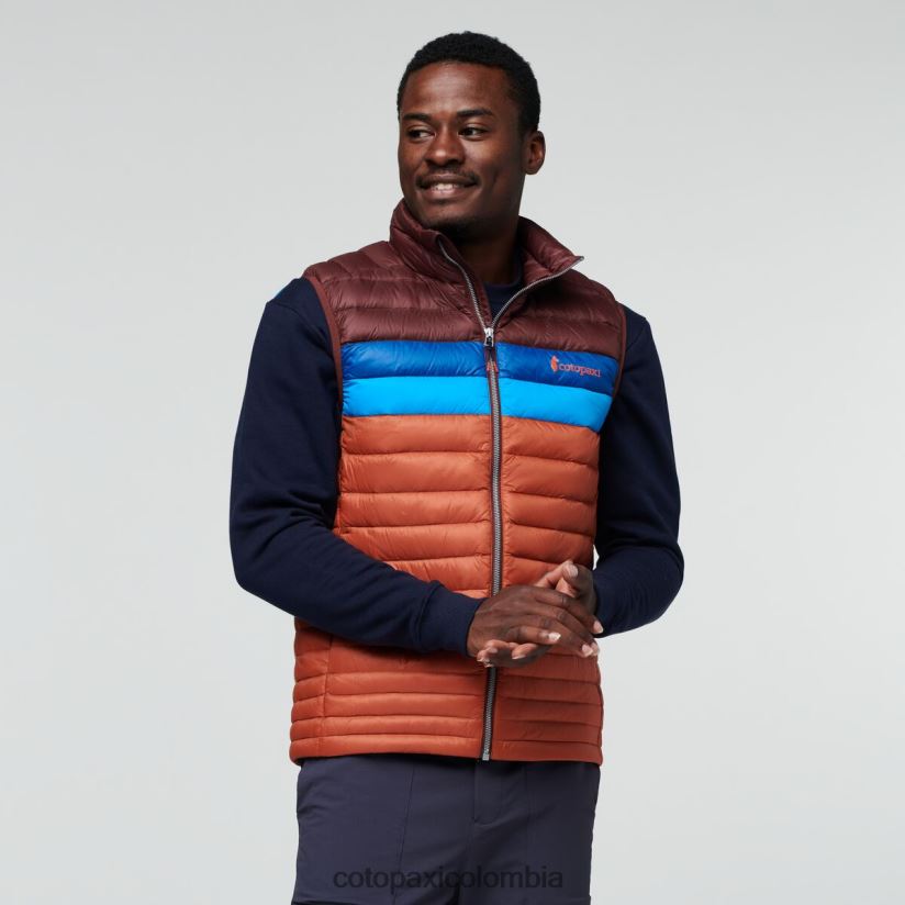 Cotopaxi chaleco de plumas fuego hombres castaña/especia XN60D2127 ropa