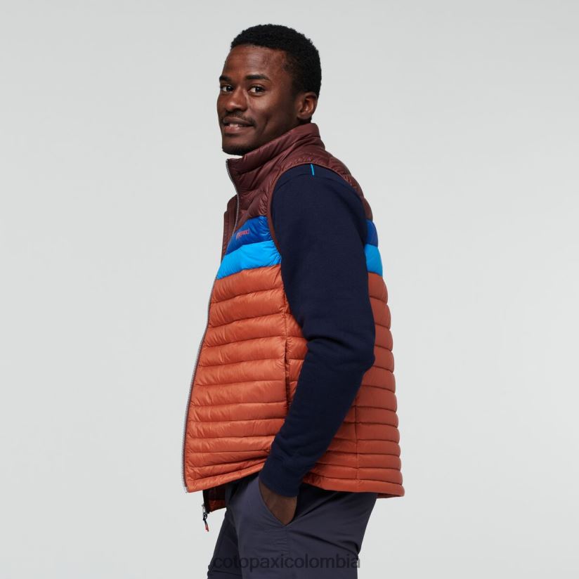 Cotopaxi chaleco de plumas fuego hombres castaña/especia XN60D2127 ropa