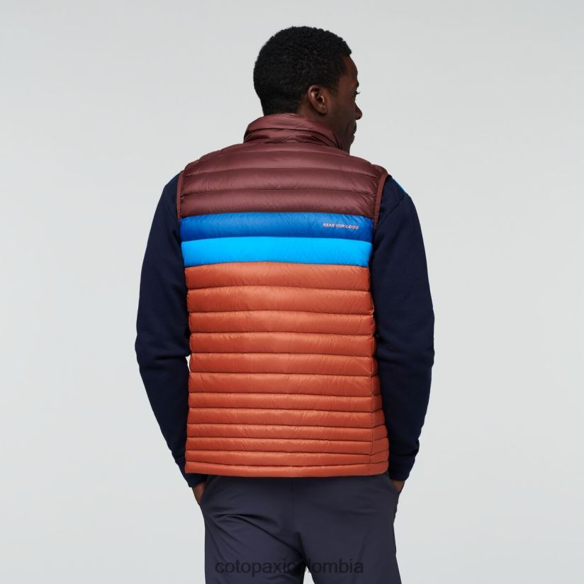 Cotopaxi chaleco de plumas fuego hombres castaña/especia XN60D2127 ropa