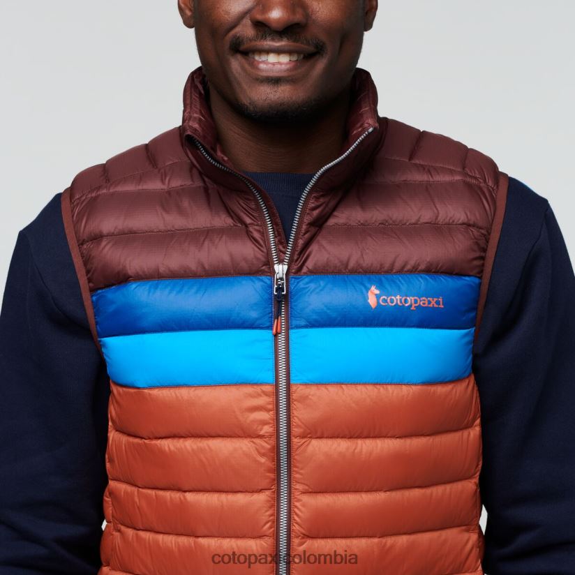 Cotopaxi chaleco de plumas fuego hombres castaña/especia XN60D2127 ropa