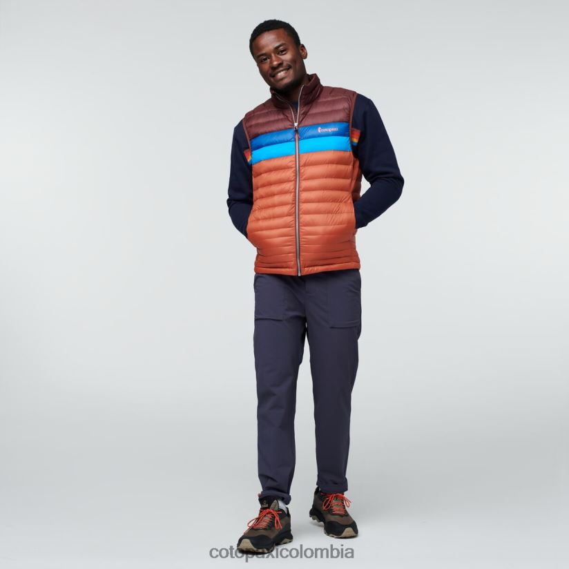 Cotopaxi chaleco de plumas fuego hombres castaña/especia XN60D2127 ropa