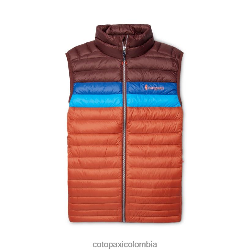Cotopaxi chaleco de plumas fuego hombres castaña/especia XN60D2127 ropa