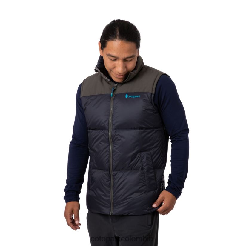 Cotopaxi chaleco de plumas solazo hombres hierro/negro XN60D2134 ropa