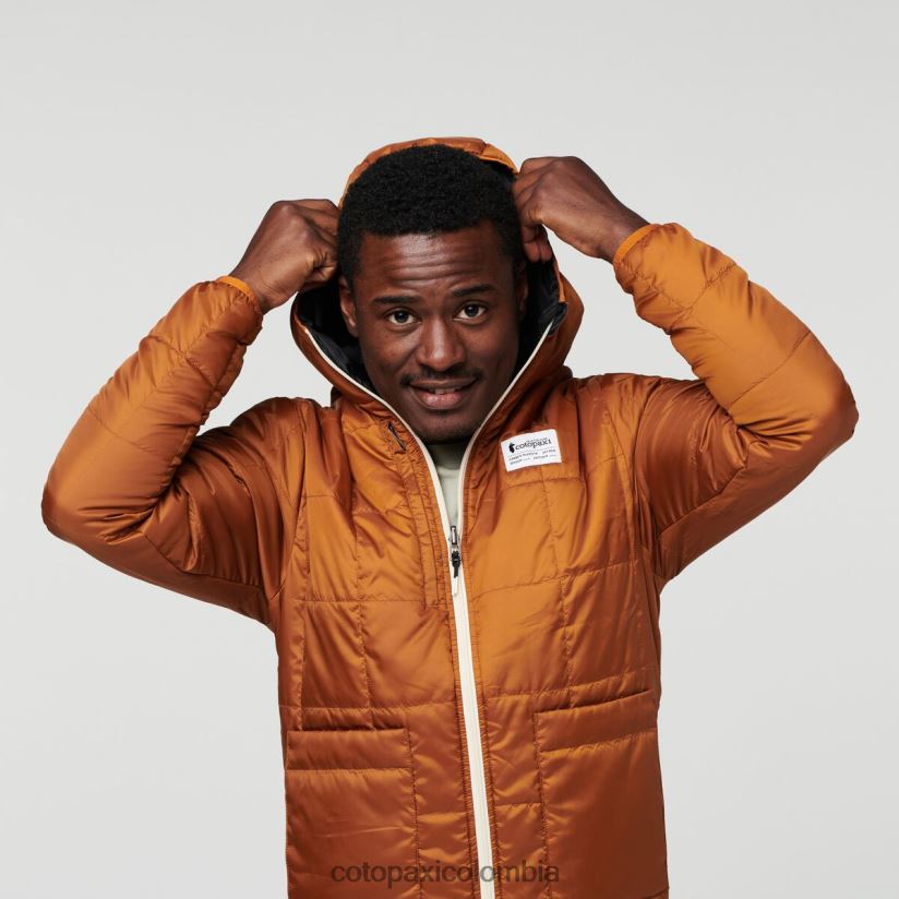 Cotopaxi chaqueta con capucha teca calido hombres estación Espacial XN60D2106 ropa