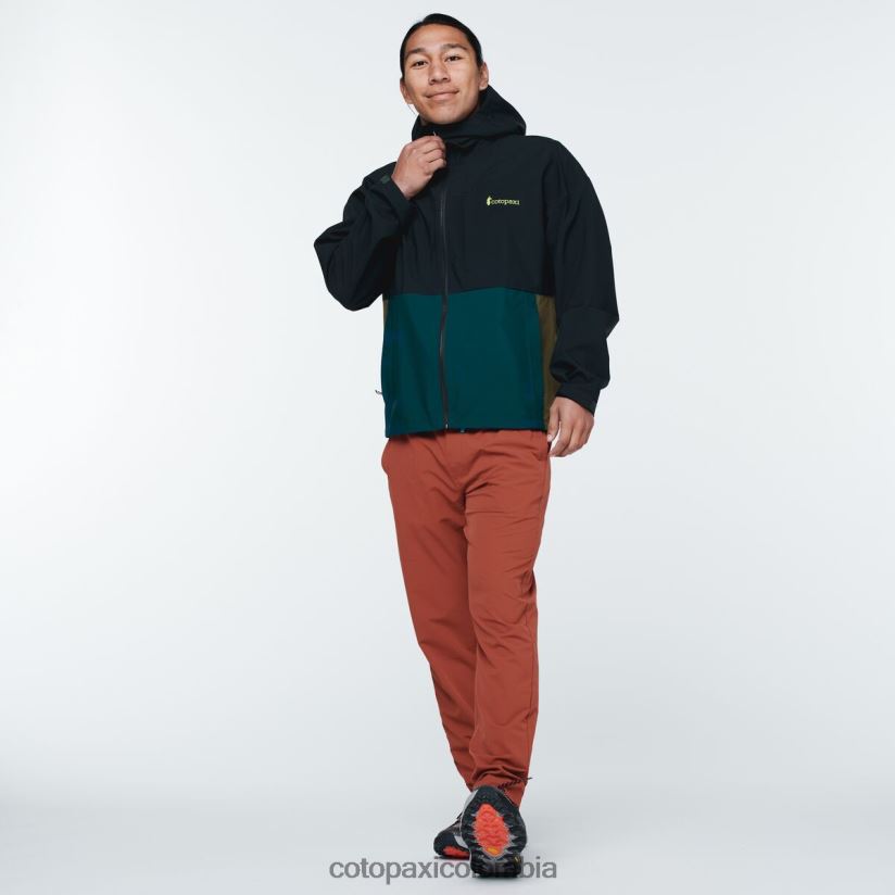 Cotopaxi chaqueta de lluvia cielo hombres negro XN60D2107 ropa