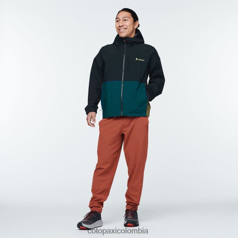 Cotopaxi chaqueta de lluvia cielo hombres negro XN60D2107 ropa