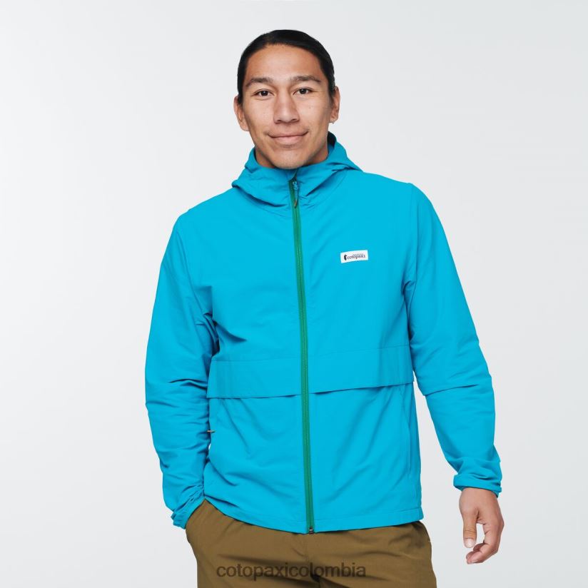 Cotopaxi chaqueta de viaje viento hombres azul mineral XN60D2101 ropa