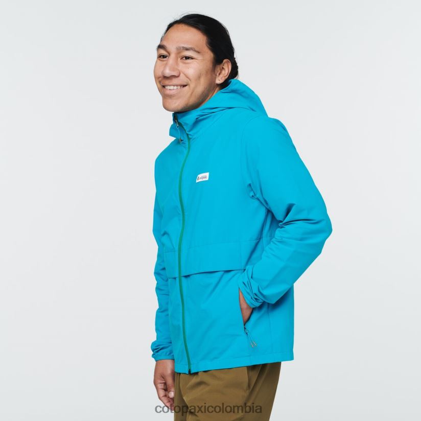 Cotopaxi chaqueta de viaje viento hombres azul mineral XN60D2101 ropa