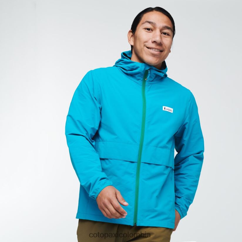 Cotopaxi chaqueta de viaje viento hombres azul mineral XN60D2101 ropa