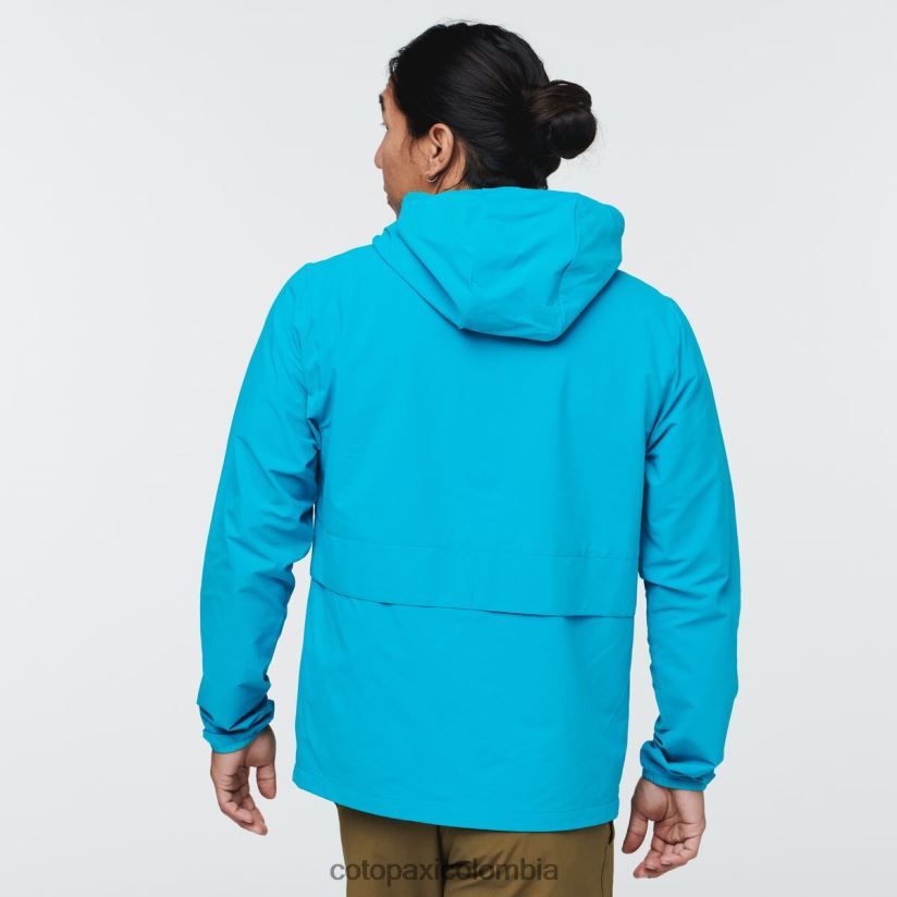 Cotopaxi chaqueta de viaje viento hombres azul mineral XN60D2101 ropa
