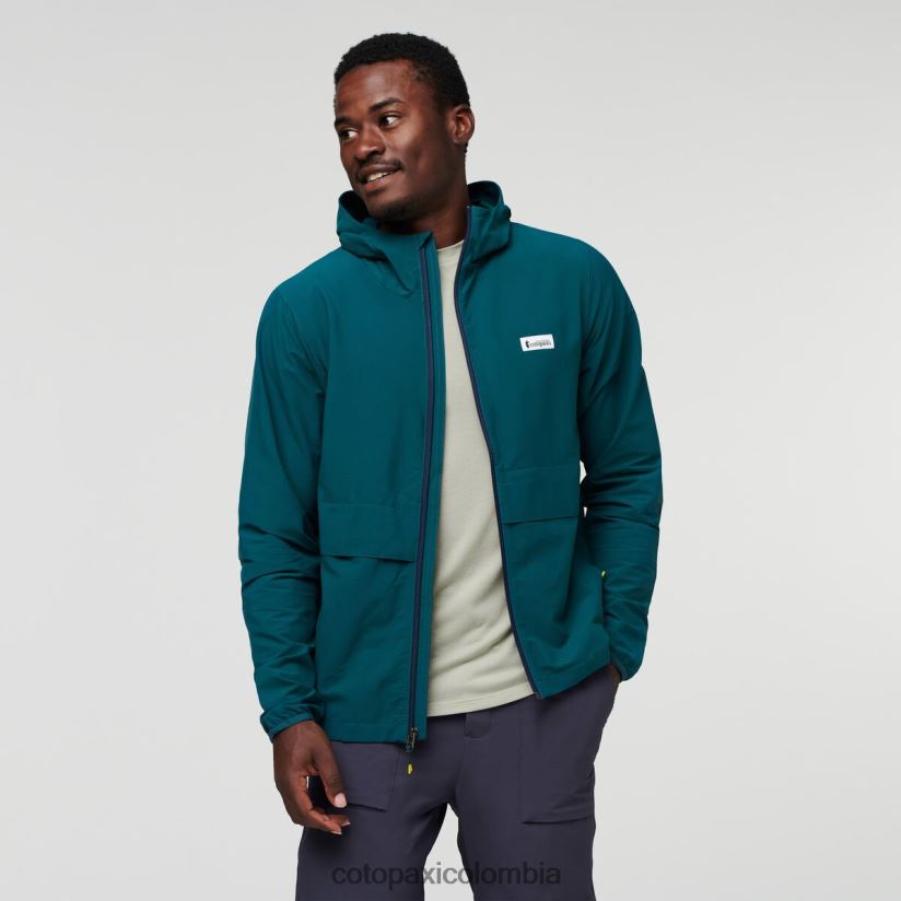 Cotopaxi chaqueta de viaje viento hombres océano profundo XN60D291 ropa