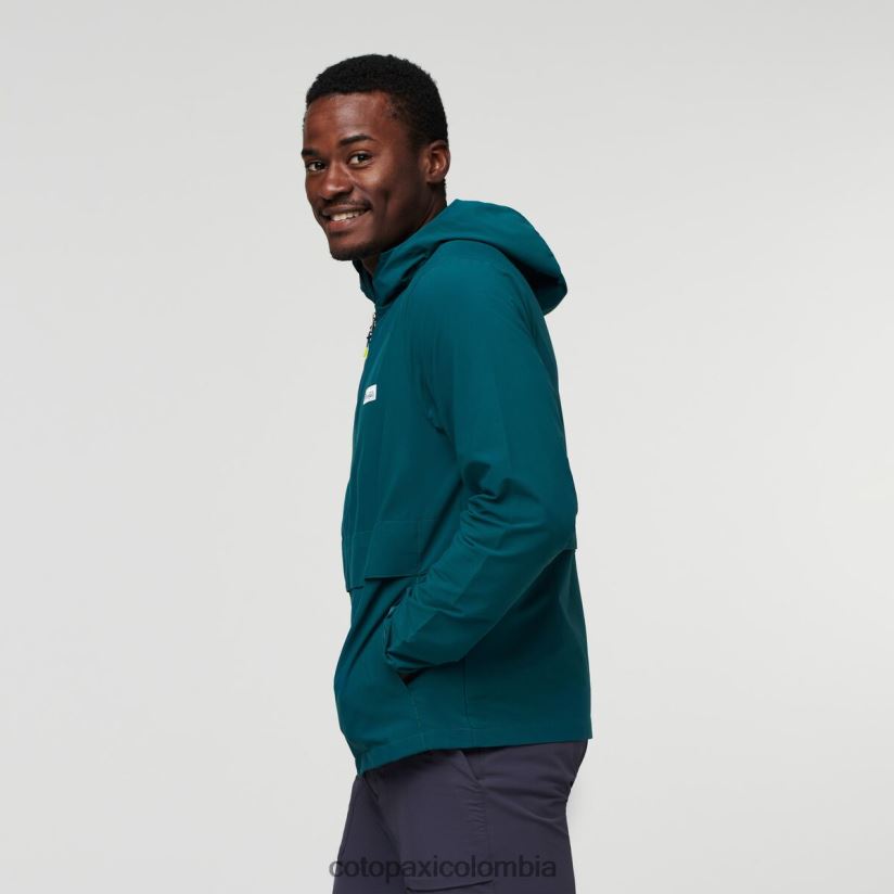 Cotopaxi chaqueta de viaje viento hombres océano profundo XN60D291 ropa