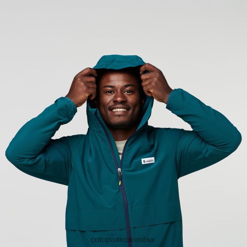 Cotopaxi chaqueta de viaje viento hombres océano profundo XN60D291 ropa