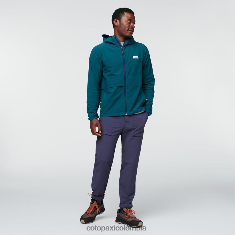 Cotopaxi chaqueta de viaje viento hombres océano profundo XN60D291 ropa