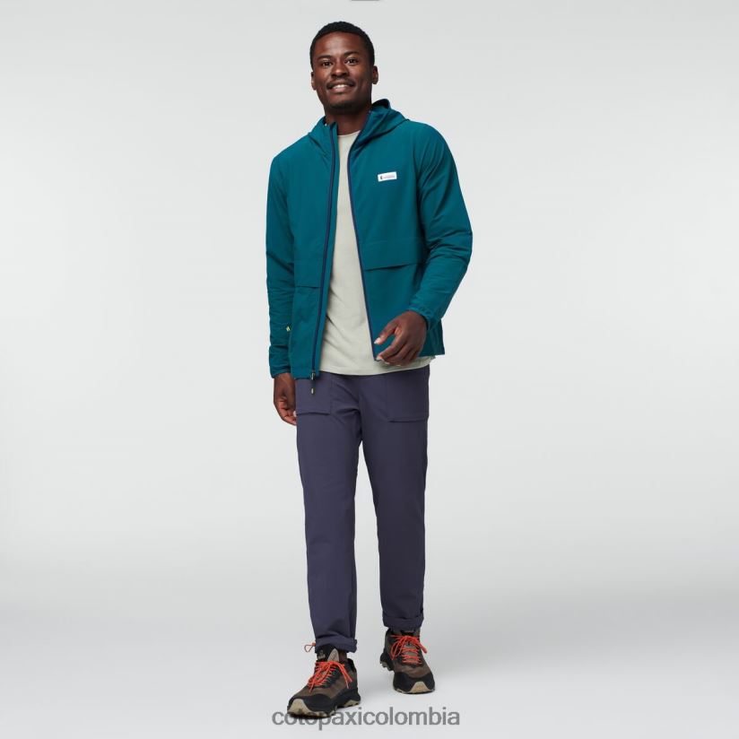 Cotopaxi chaqueta de viaje viento hombres océano profundo XN60D291 ropa