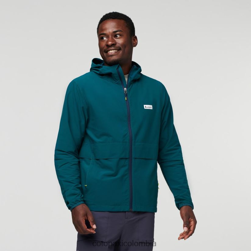 Cotopaxi chaqueta de viaje viento hombres océano profundo XN60D291 ropa