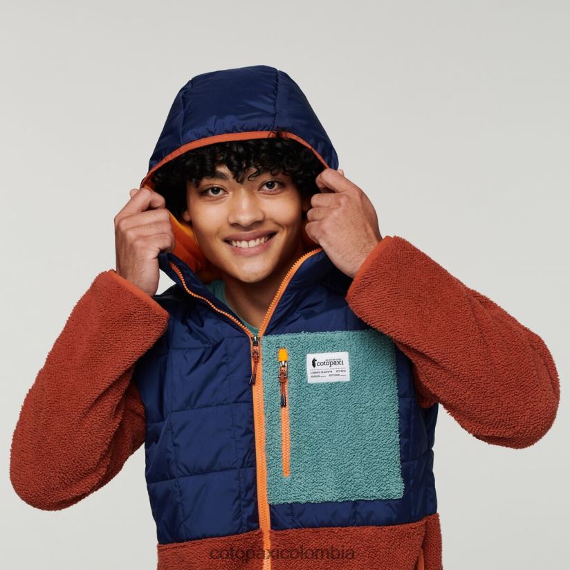 Cotopaxi chaqueta híbrida tricotada hombres marítimo/especias XN60D2124 ropa