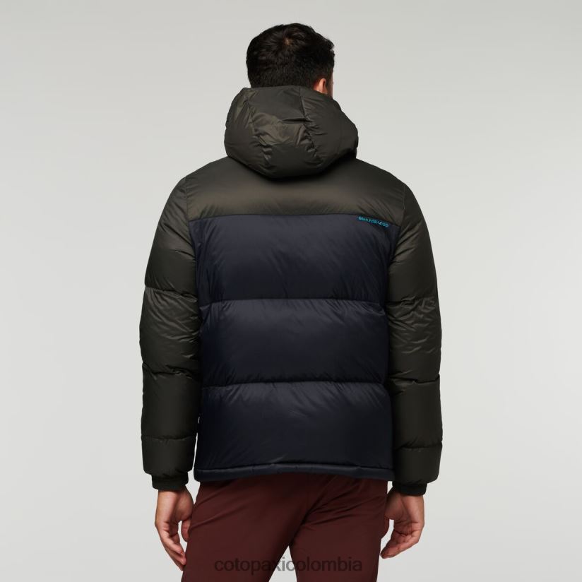 Cotopaxi chaqueta solazo de plumas con capucha hombres hierro/negro XN60D293 ropa