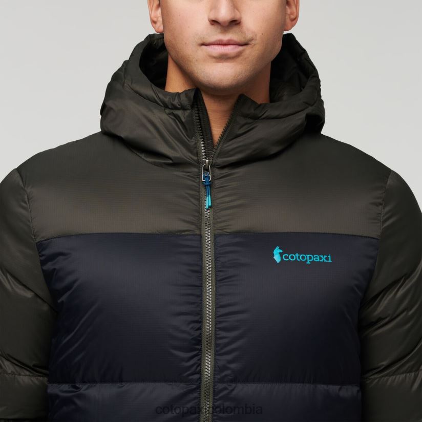 Cotopaxi chaqueta solazo de plumas con capucha hombres hierro/negro XN60D293 ropa