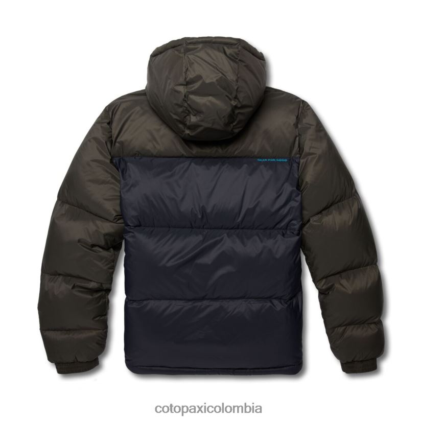 Cotopaxi chaqueta solazo de plumas con capucha hombres hierro/negro XN60D293 ropa