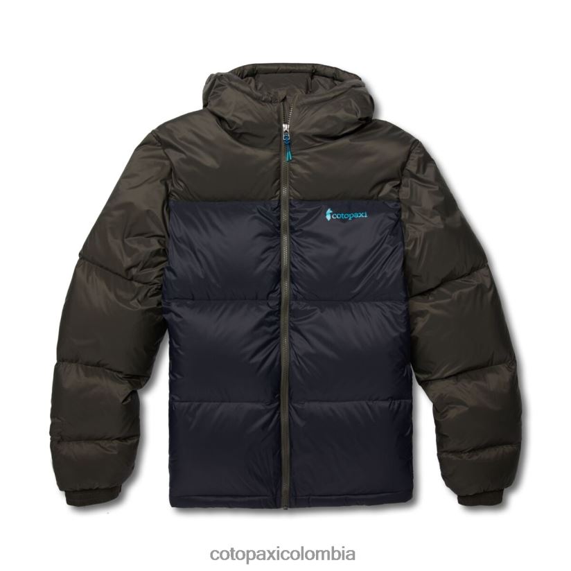 Cotopaxi chaqueta solazo de plumas con capucha hombres hierro/negro XN60D293 ropa