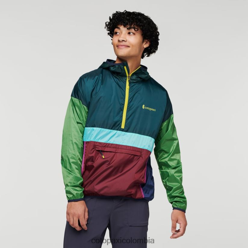 Cotopaxi cortavientos teca con media cremallera hombres pinares XN60D297 ropa