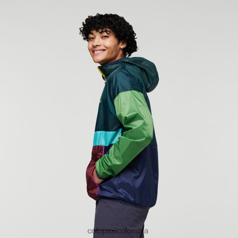 Cotopaxi cortavientos teca con media cremallera hombres pinares XN60D297 ropa