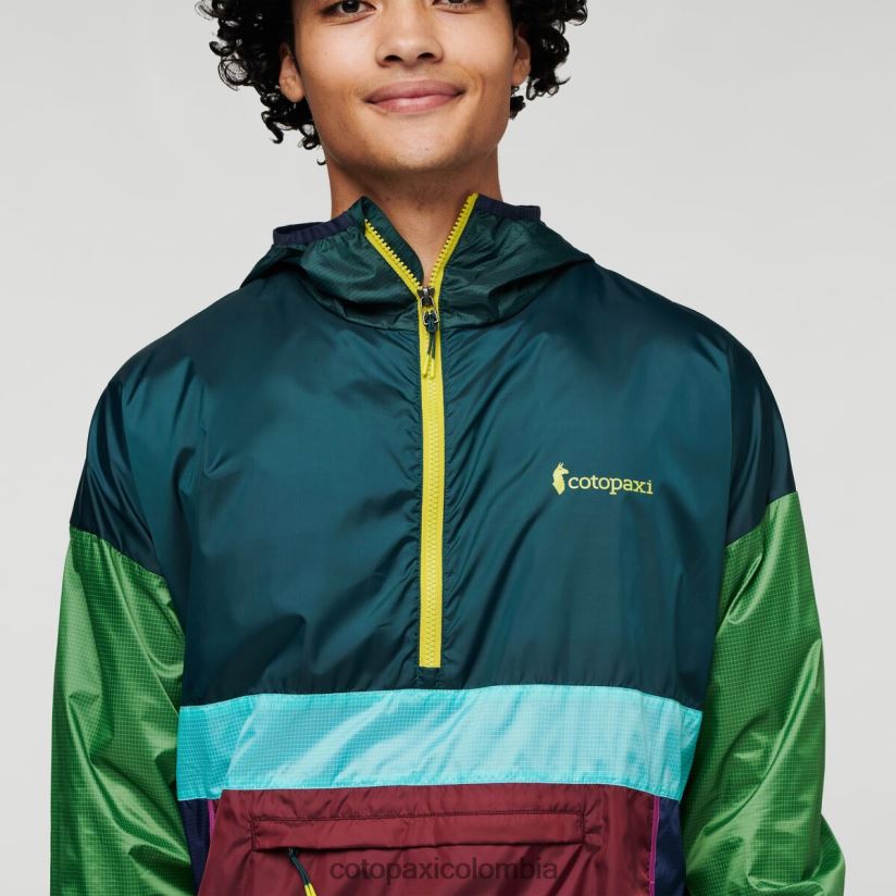 Cotopaxi cortavientos teca con media cremallera hombres pinares XN60D297 ropa