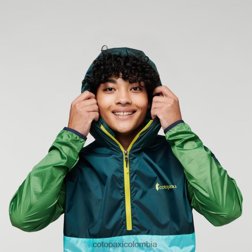 Cotopaxi cortavientos teca con media cremallera hombres pinares XN60D297 ropa