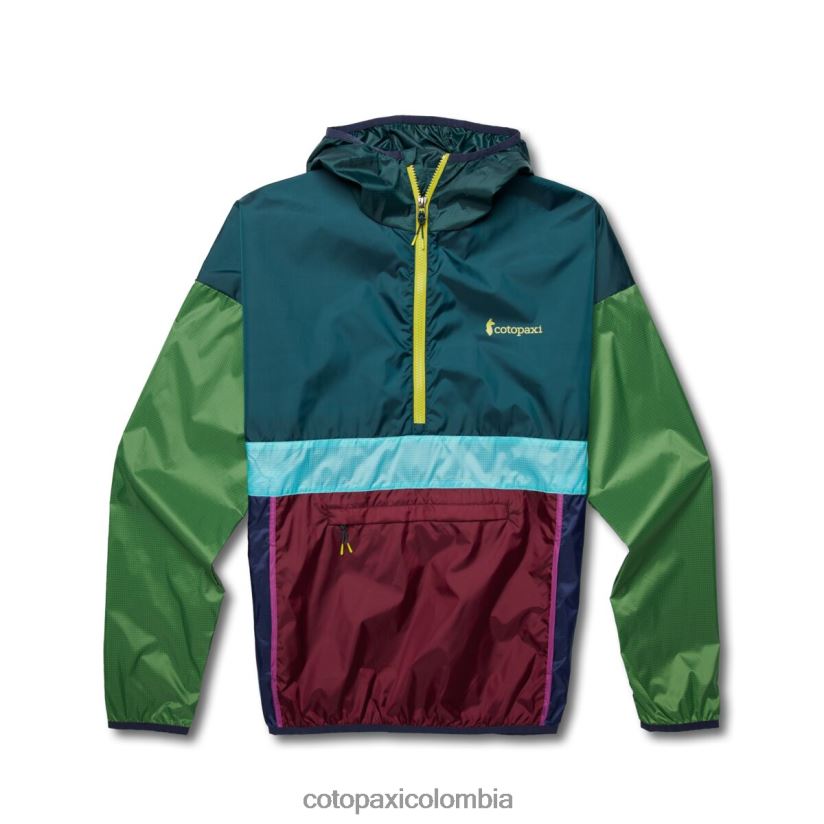 Cotopaxi cortavientos teca con media cremallera hombres pinares XN60D297 ropa