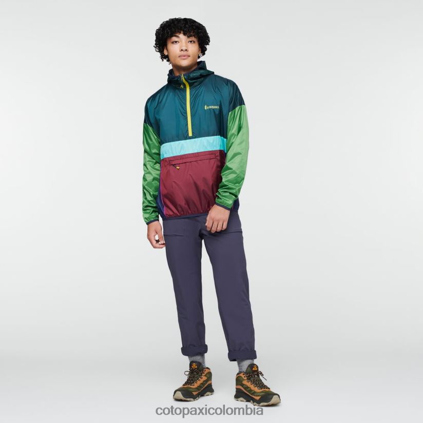 Cotopaxi cortavientos teca con media cremallera hombres pinares XN60D297 ropa