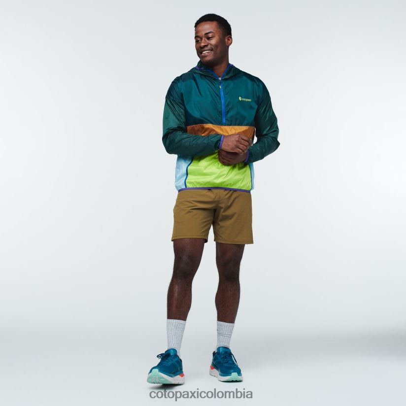 Cotopaxi cortavientos teca con media cremallera hombres punto reyes XN60D2112 ropa