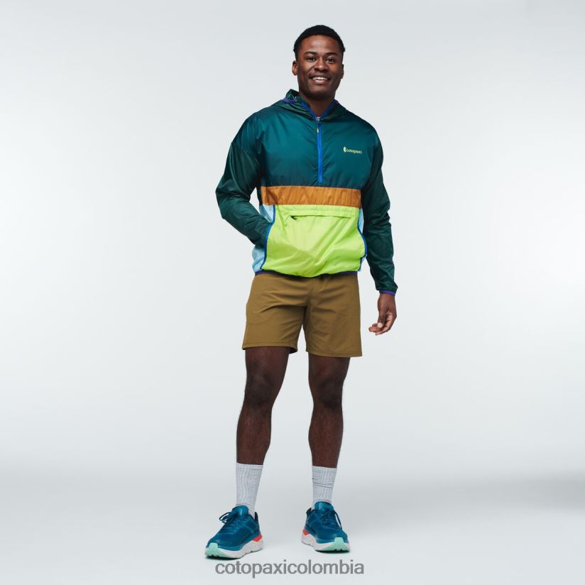 Cotopaxi cortavientos teca con media cremallera hombres punto reyes XN60D2112 ropa