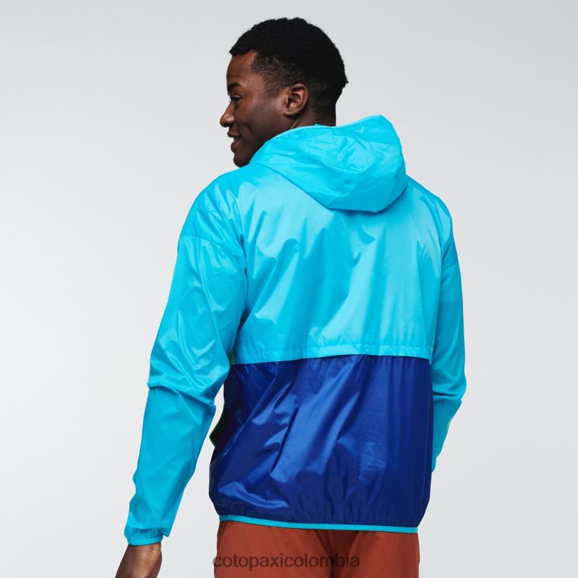 Cotopaxi cortavientos teca con media cremallera hombres sal marina XN60D2111 ropa