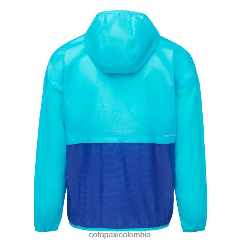 Cotopaxi cortavientos teca con media cremallera hombres sal marina XN60D2111 ropa