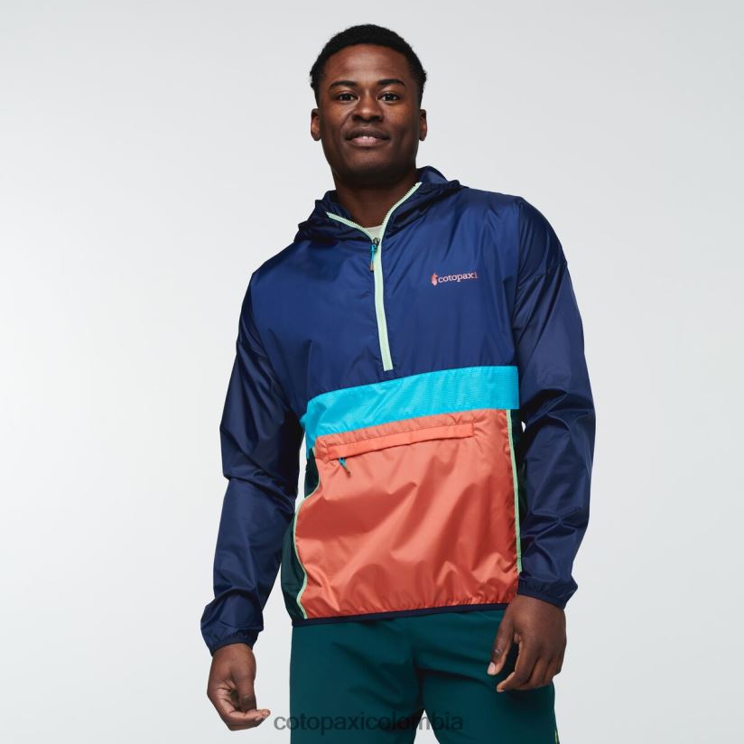 Cotopaxi cortavientos teca con media cremallera hombres sicomoro XN60D2105 ropa
