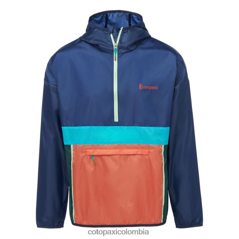 Cotopaxi cortavientos teca con media cremallera hombres sicomoro XN60D2105 ropa