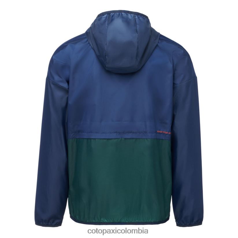 Cotopaxi cortavientos teca con media cremallera hombres sicomoro XN60D2105 ropa