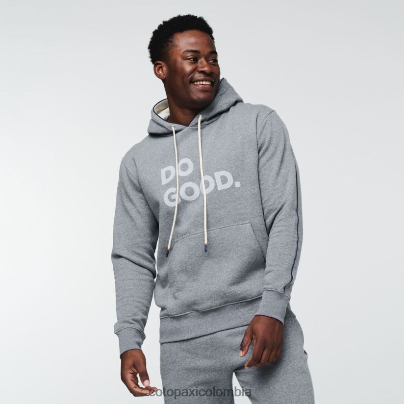 Cotopaxi hacer una buena sudadera con capucha hombres cuero gris XN60D2143 ropa