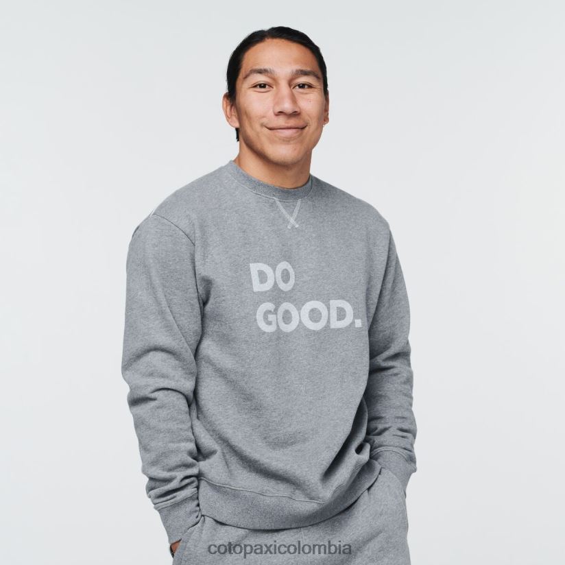 Cotopaxi sudadera con capucha do good crew hombres cuero gris XN60D2140 ropa