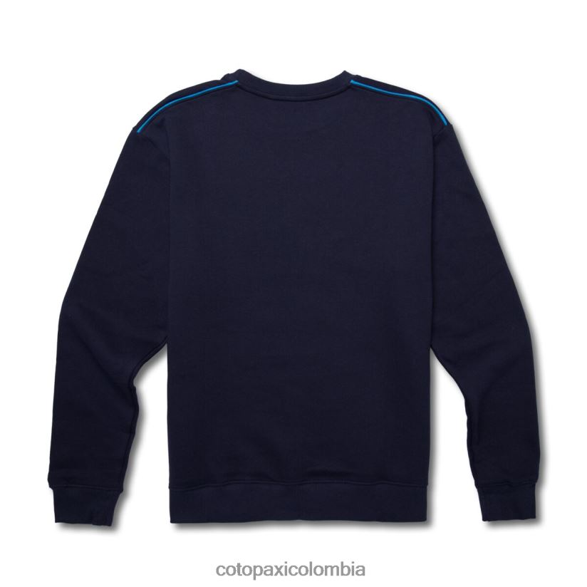 Cotopaxi sudadera orgánica con cuello redondo on the horizonte hombres marítimo XN60D2135 ropa