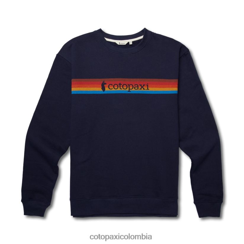 Cotopaxi sudadera orgánica con cuello redondo on the horizonte hombres marítimo XN60D2135 ropa
