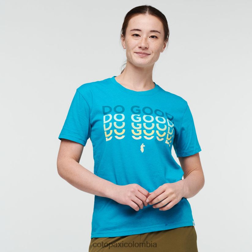 Cotopaxi haz una buena camiseta repetida mujer azul mineral XN60D269 ropa