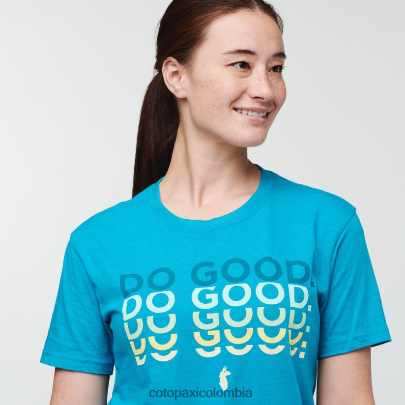 Cotopaxi haz una buena camiseta repetida mujer azul mineral XN60D269 ropa