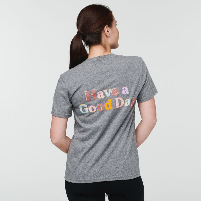 Cotopaxi que tengas un buen día camiseta mujer cuero gris XN60D268 ropa