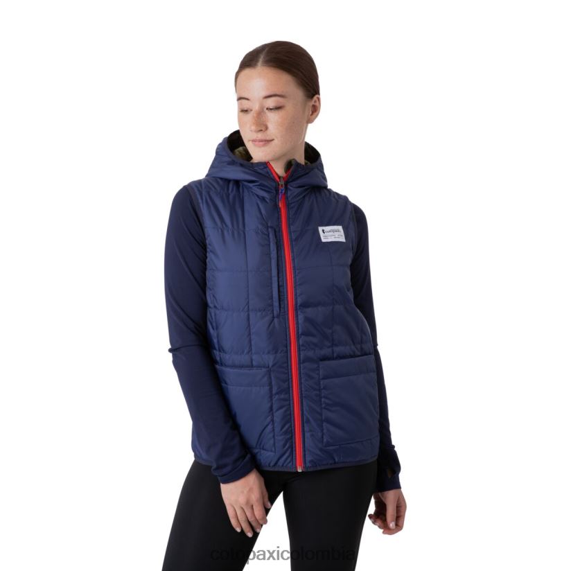 Cotopaxi chaleco con capucha teca calido mujer aceite de oliva XN60D251 ropa