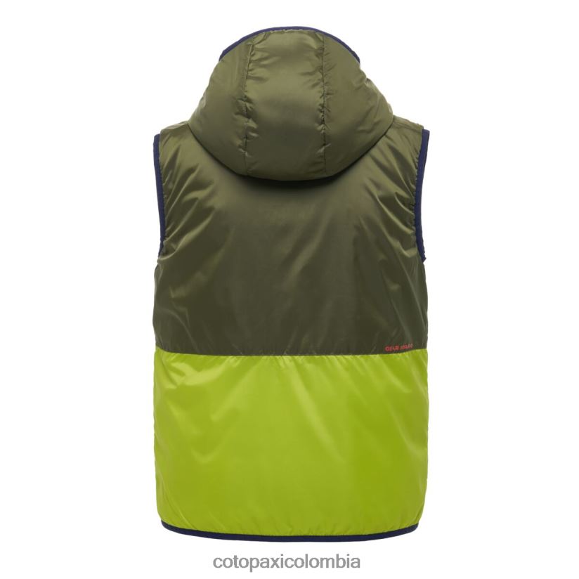 Cotopaxi chaleco con capucha teca calido mujer aceite de oliva XN60D251 ropa