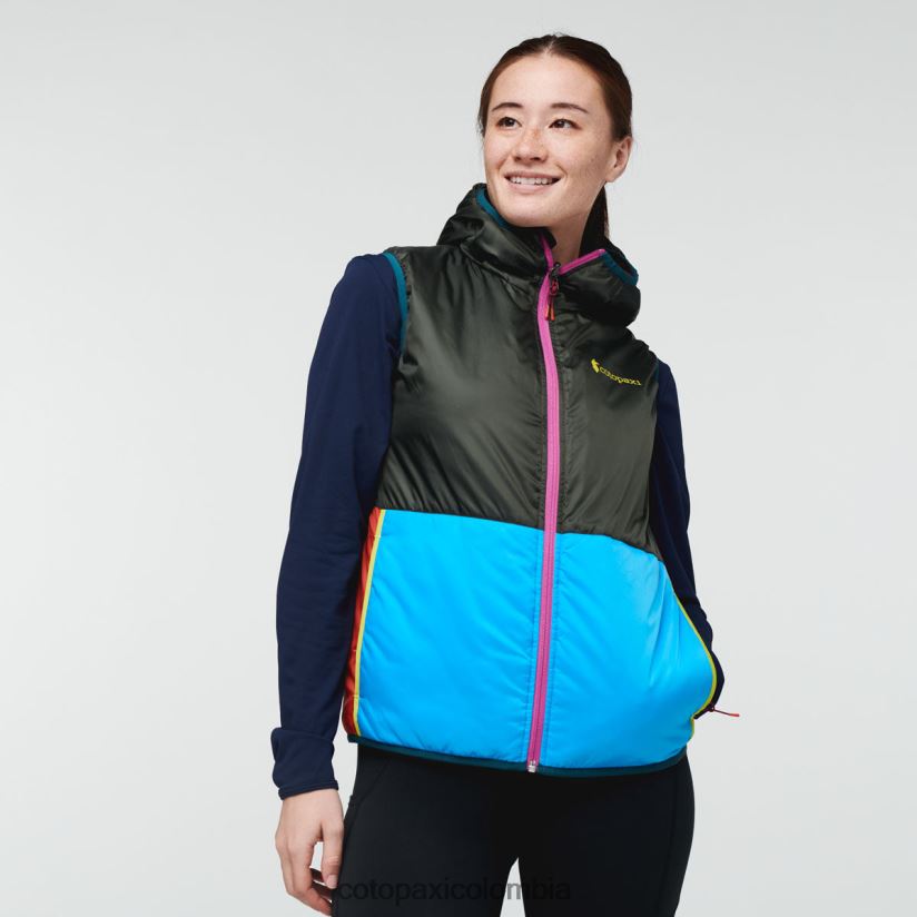 Cotopaxi chaleco con capucha teca calido mujer corre corre XN60D247 ropa